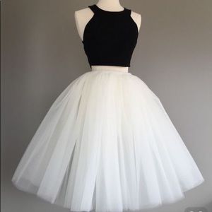 Stunning tulle black and white princess dress😍😍